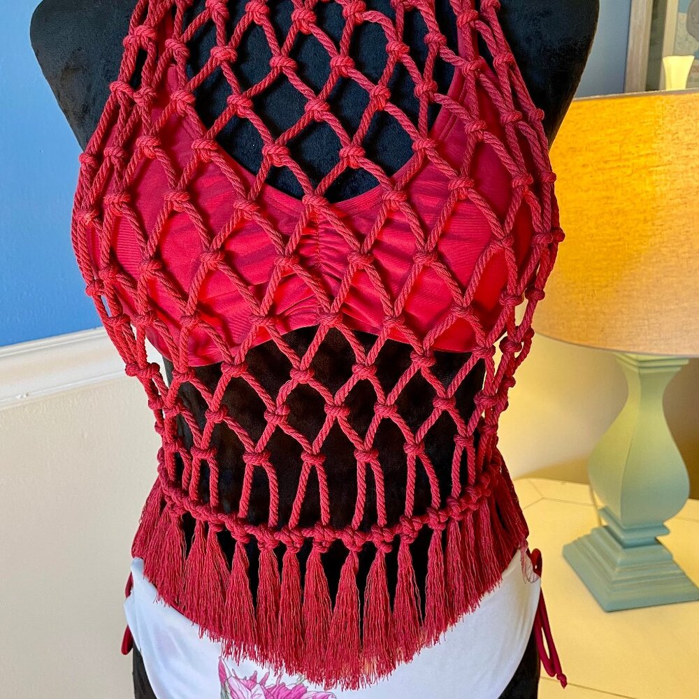 NEW🔥Handmade Macrame Top - Picture 5 of 7